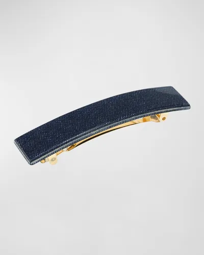 France Luxe Classic Rectangle Barrette In Zoe