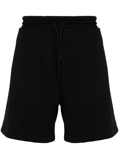 Msgm Shorts With Logo In Black