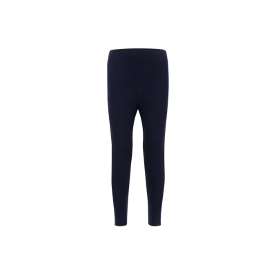 Moncler Kids' Logo Patch Leggings Blue In Bleu