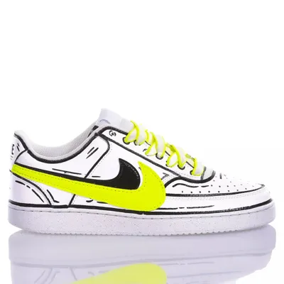 Mimanera Nike Neon Comics Customized  In White