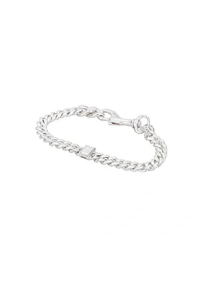 Martine Ali 925 Silver Stone Thin Link Bracelet