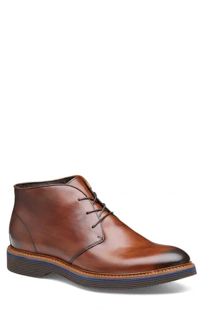 Johnston & Murphy Collection Jenson Chukka Boot In Brown Italian Calfskin