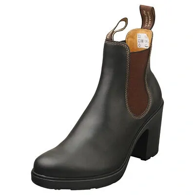 Pre-owned Blundstone 2366 Damen Black Brown Stiefel Chelsea - 38 Eu