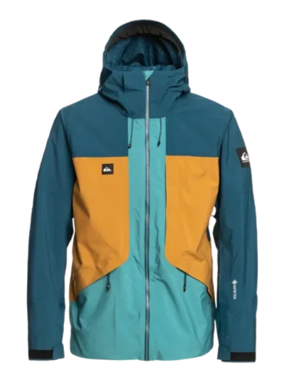 Pre-owned Quiksilver Forever Stretch Gore-tex Herren Technische Skijacke L In Blau