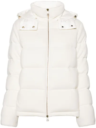 Moncler Cashmere Arimi Puffer Jacket In White