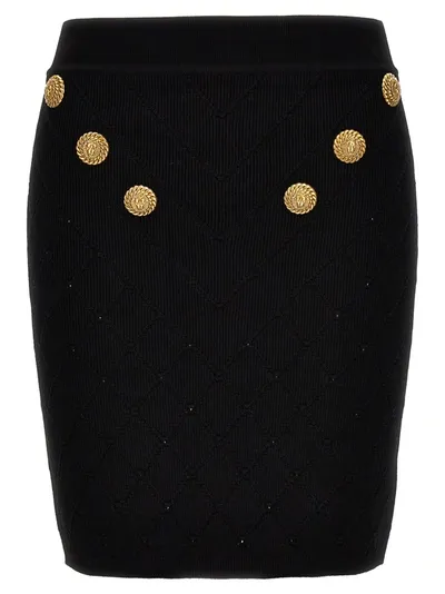 Balmain Woman Skirt Woman Black Skirts