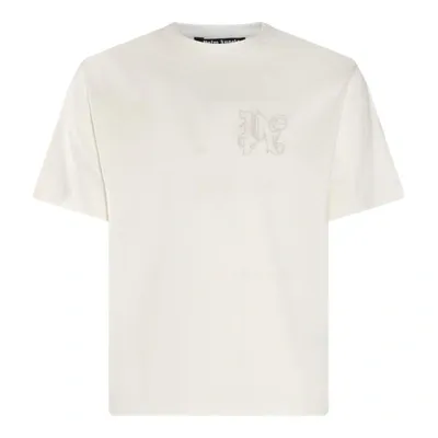 Palm Angels Monogram Embroidered Crewneck T In Default Title