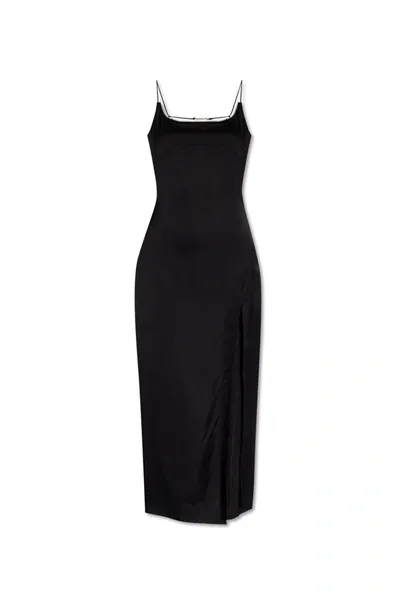 Jacquemus Charm Long Dress In Black