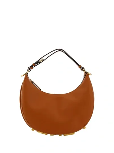 Fendi Graphy Shoulder Bag In Brandy/ovib/os