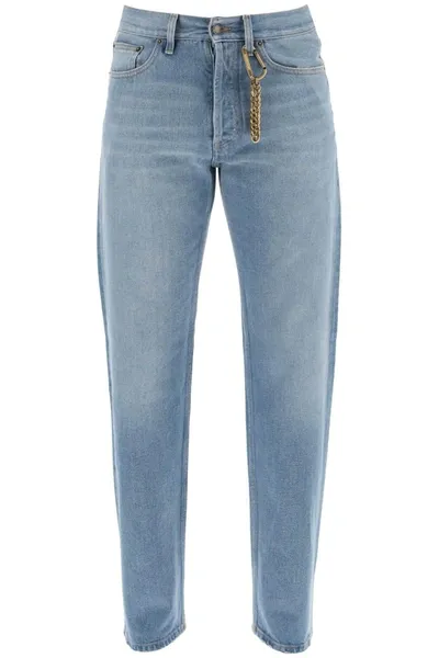 Darkpark Larry Straight Cut Jeans In Light Blue