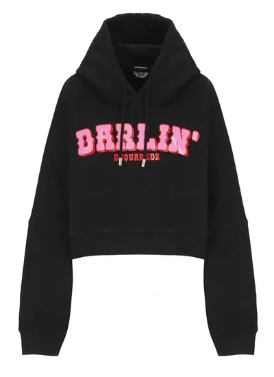 Dsquared2 Onion Hoodie In Black