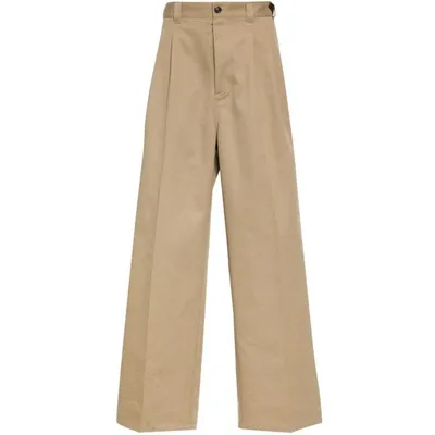 Maison Margiela Panelled-design Trousers In Neutrals