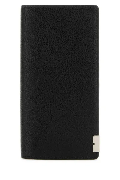 Burberry B Cut Continental Wallet In Black