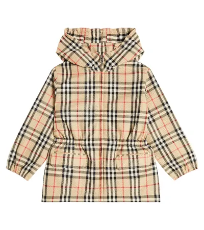 Burberry Kids'  Check Jacket In Multicoloured