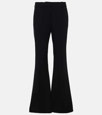 Nina Ricci High-rise Cady Bootcut Pants In Black