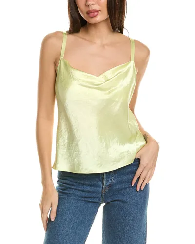 Vince Cowl-neck Sleeveless Top In Orange