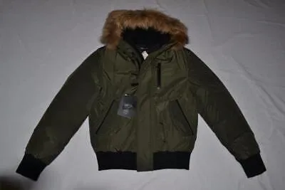 Pre-owned Mackage Authentisch  Florian Armee Down Bomber Pelz Kapuze Men Jacke Alle Grössen In 44