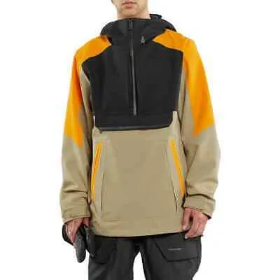 Pre-owned Volcom Brighton Pullover Snow Jacke - Gold In Grün