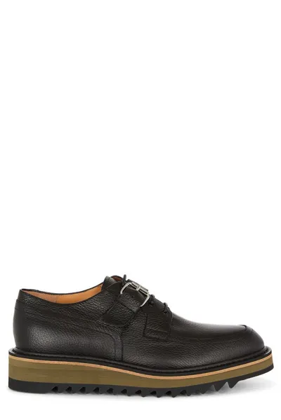 Dries Van Noten Chunky Sole Derby Shoes In Black