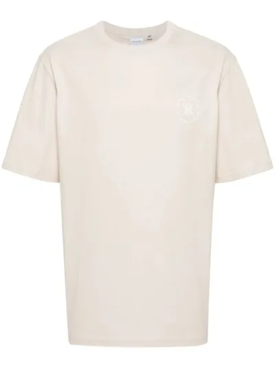 Daily Paper Circle-print Cotton T-shirt In Brown