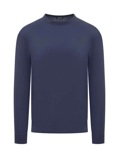 Zegna Sweater In Blue