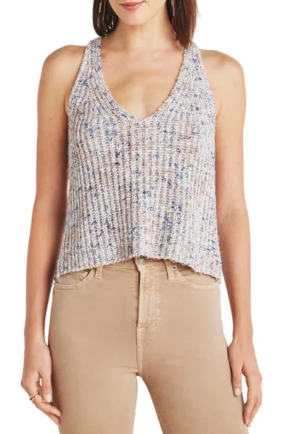 Splendid Dierdre Cotton Sweater Tank Top In Blue