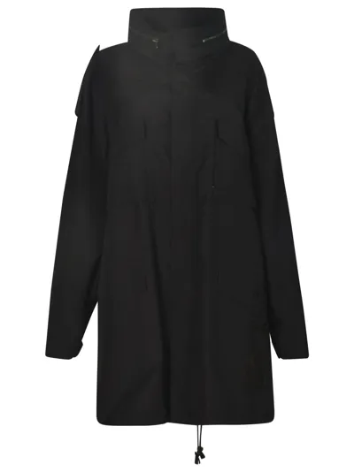 Maison Margiela High-neck Oversized Logo Raincoat In 900