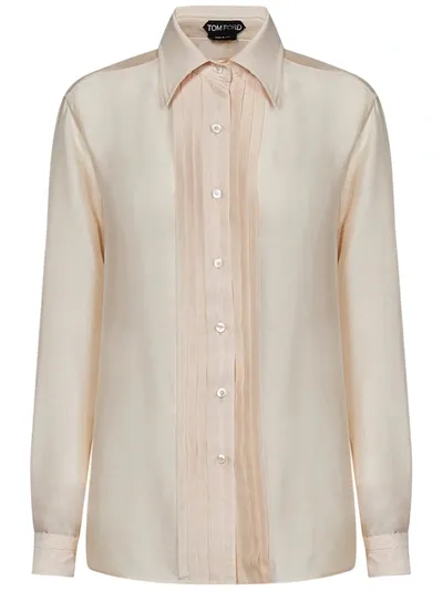 Tom Ford Camicia  In Beige