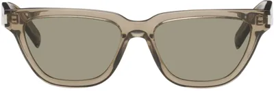 Saint Laurent Brown Sl 462 Sulpice Sunglasses In 017 Brown