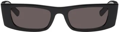 Saint Laurent Black Sl 553 Sunglasses In 001 Shiny Black