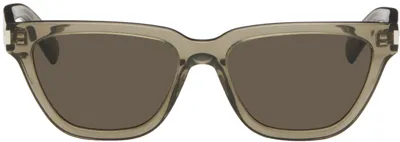 Saint Laurent Brown Sl 462 Sulpice Sunglasses In 020 Brown