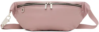 Rick Owens Pink Peached Lambskin Pouch In 63 Dusty Pink