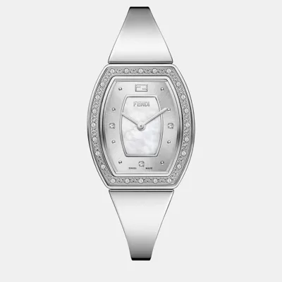 Pre-owned Fendi Silver Steel Watch