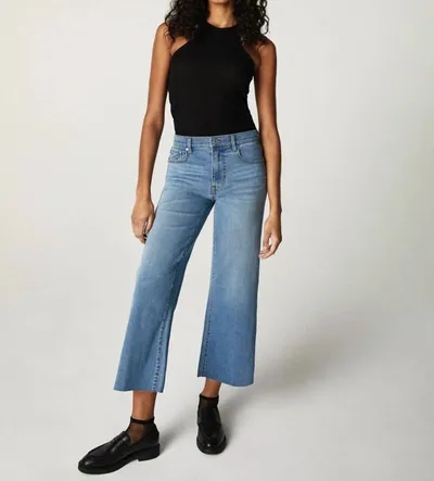 Unpublished Greta Mid Rise Wide Leg Crop In Larchmont In Multi