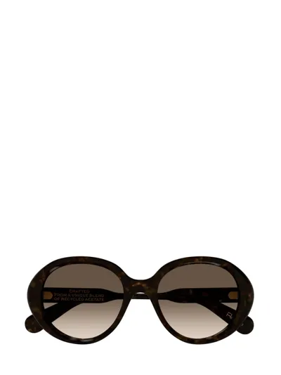 Chloé Eyewear Round Frame Sunglasses In Multi