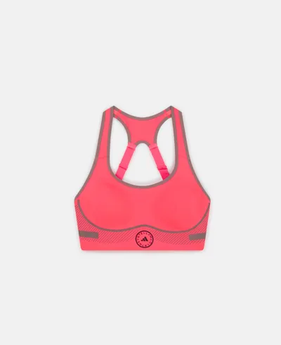 Stella Mccartney Truepace High Impact Sports Bra In Signal Pink