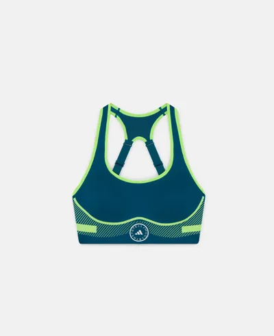 Stella Mccartney Truepace High Impact Sports Bra In Tech Mineral