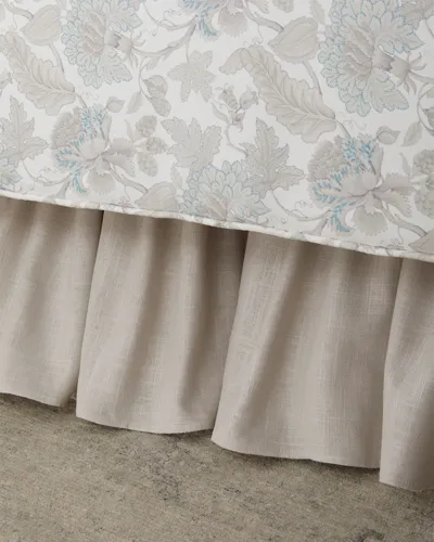 Sherry Kline Home Fibi Ruffled King Bed Skirt In Ash Grey