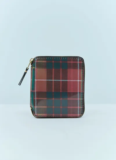 Comme Des Garçons Lenticular-effect Zip-around Wallet In Multicolor