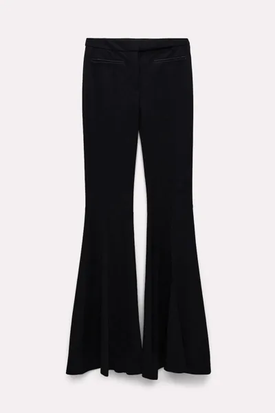 Dorothee Schumacher Flared Wide Leg Pants In Punto Milano In Black