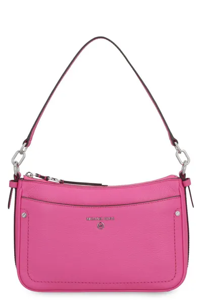 Michael Michael Kors Jet Set Charm Leather Bag In Fuchsia