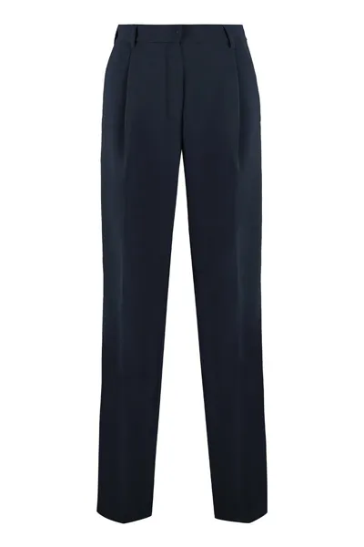 's Max Mara Michela Cady Trousers In Blue