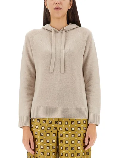 's Max Mara Hooded Shirt In Powder