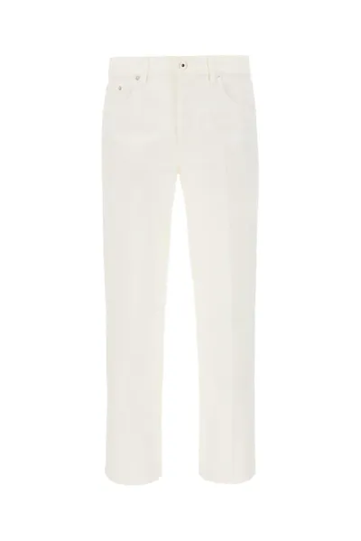 Lanvin Mid-rise Straight Leg Jeans In White