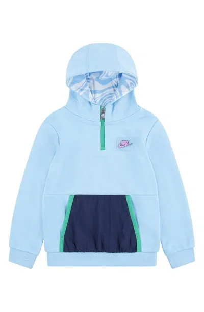 Nike Sportswear Paint Your Future Little Kids' French Terry Hoodie In Blue