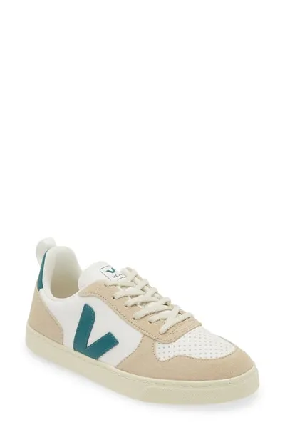 Veja Kids V In Extra White/emerald