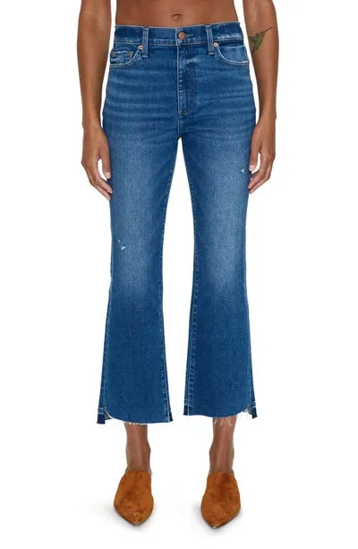 Pistola Lennon High Waist Ankle Bootcut Jeans In Blue