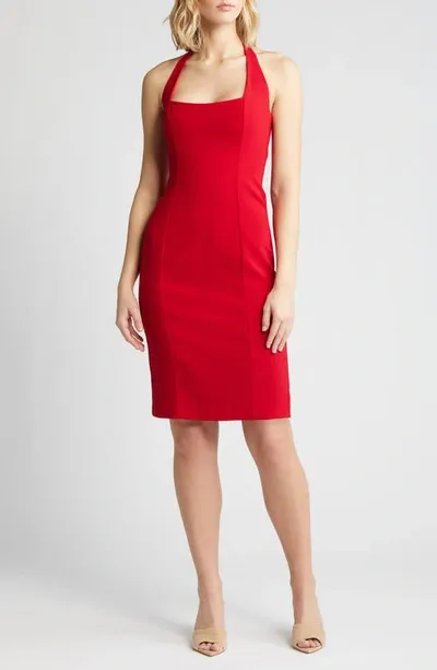 Black Halo Zarela Sheath Dress In Sangria