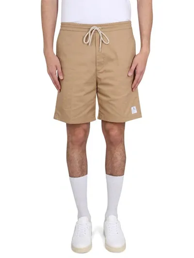 Department 5 Drawstring Bermuda Shorts In Beige