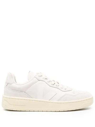 Veja V-10 Leather Sneakers In White